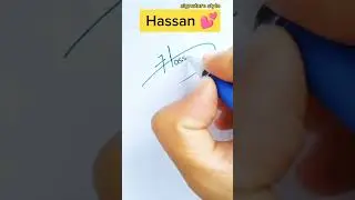 Hassan name signature style || H stylish signatures #hassan #signature #youtubeshorts #short #foryou