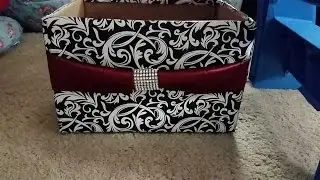 DIY: how to make storage box from diaper box organize/decorate room closet
