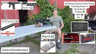 300 Blackout Subsonic Ammo Testing&hellip; Sig Sauer Rattler LT & Surefire 300 SPS Suppressor