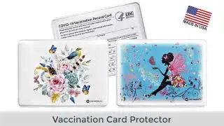 Vaccination Card Protector, Vaccine Card Holder, Made in USA by YAY NOVELTY