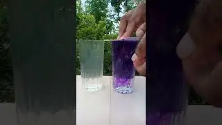 Simple Science  Experiment Normal Water+Hot Water