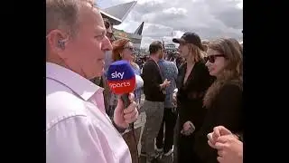 Martin Brundle & Cara Delevingne controversy during 2023 British gp grid walk
