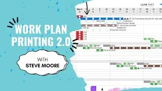 Work Plan Printing 2.0