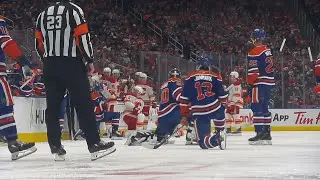Fan Has Medical Emergency at Flames - Oilers Game (Full Stoppage) | 2024-25 NHL