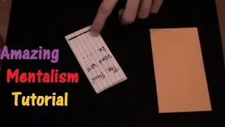 EASY MENTALISM PREDICTION MAGIC!!!!