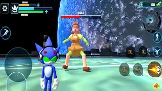 S&uuml;per Kahraman Sonik &Ccedil;&ouml;p Adam - Blue Sonic Monster Rope Hero Boss Mode #1 - Android Gameplay