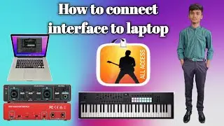 audio interface to laptop Telugu  video