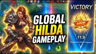 GLOBAL HILDA GAMEPLAY 😈 | MVP DOMINATION | MLBB