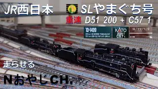 JR西日本 「SLやまぐち号」重連D51-200+C57-1+35系 JR WEST “SL YAMAGUCHI” double heading D51-200+C57-1+35 ＃train