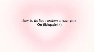 How to do the random colour pick hope this helps