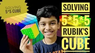 Learned to Solve the 5x5x5 Rubik's Cube | Solving 5*5 Cube|Bhargav