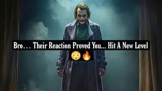 Their Reaction Said Everything...You Just Stepped Into Level They Didn&rsquo;t Know Existed | Joker Speech