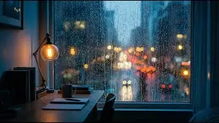 Rainy Window Nights &mdash; Chill Lofi for Calm Focus & Quiet Thoughts 🌧️🌙 | Dopamine
