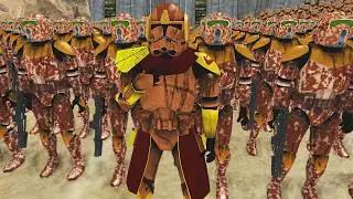Can Clone Army Hold MOUNTAIN FORTRESS vs Massive Droid Invasion?! - Men of War: Star Wars Mod