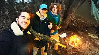 BUSHCRAFT with the boys (making a fire) 🔥   VLOG