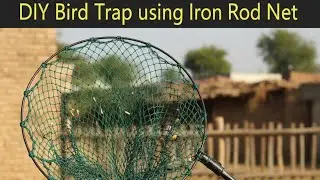  Unbelivable 😱 Making iron birds net trap with iron rod