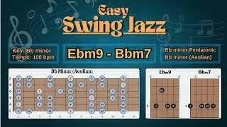 Backing Track Swing Jazz Bb Minor 100bpm