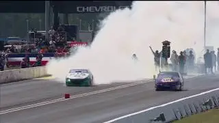 Deric Kramer wins Round 4 of the Pro Stock Battle of the Burnouts