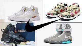 TOP 10 world's most expensive nike shoes ever sold UPDATED 2022 | most luxurious nike shoes THE 10s