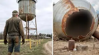 La Torre De Agua Abandonada Se Derrumbó Tras Décadas Y Reveló Un Secreto Aterrador