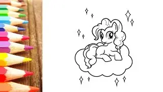 🎨 Pony Sitting On A Cloud | Nursery Rhymes & Kids Songs | Painting & Drawing For Kids & Toddlers |