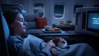 ✈️ Jet Engine White Noise | Airplane Cabin Sounds for Insomnia Relief