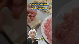 memberi isian pangsit #makanan #shorts