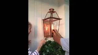 How to Light a Natural Gas Lantern or Gas Light Manually without Electronic Ignition