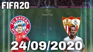 FIFA 20. Super Cup Final -Bayern Munich VS Sevilla FC [24/09/2020] (GAMEPLAY) Simulator &bull;PS4