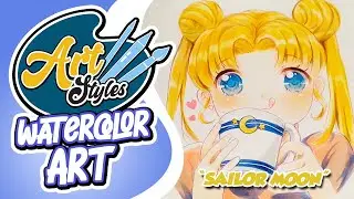 Watercolor Art with Copic Markers! Painting 