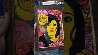 Framing A Glass Painting🎉😊🎉Ph.8945026496💥 #art #painting #drawing #trending #funny #viral