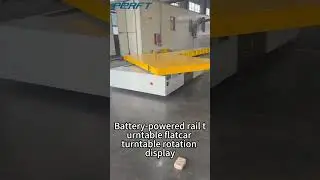 Need Multi-Directional Material Flow on Rails? Our 10-Ton Battery Cart Rotates to Adapt.