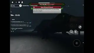 SCP - 682 containment breach event - Roblox SCP:Roleplay.  (Sadly bugged due to some issues -_-)