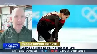 Dr. Patrick Rishe on CGTN Europe discussing Kamila Valieva's drug test failure