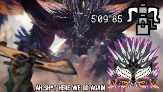 MHW Iceborne | Tempered Ruiner Nergigante solo [HBG pierce 3] - 5'09 (Ode to the destruction)  - PC