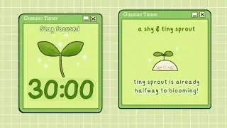 3 Hours Study with Me | Deep Focus Pomodoro Timer 5x30🌱Writing Pencil Sounds for ADHD ft Tiny Sprout