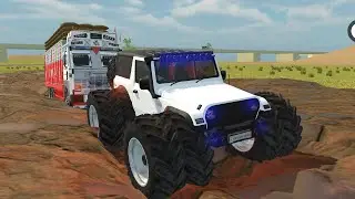 🚜 Mahindra Thar vs Heavy Truck | Extreme Mud Rescue Challenge 2025 🛻🔥 | 4x4 Offroad Adventure India