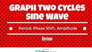 How to graph two cycles of the sine wave with four transformations