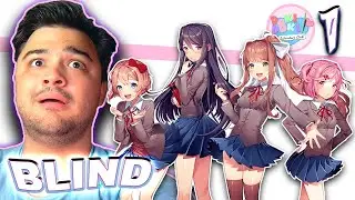 I LITERALLY KNOW NOTHING ABOUT THIS GAME | Doki Doki Literature Club! *BLIND PLAYTHROUGH* (Part 1)