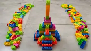 Satisfying DIY Lego Tower ASMR/ Building Blocks/block game/lego building fun#asmr#buildingblocks