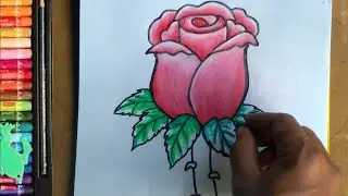 Rose Drawing 🌹 easy ll @Ratno Art Academy ll