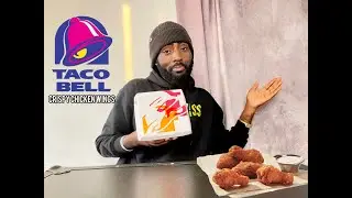 TRYING TACO BELL CRISPY CHICKEN WINGS FOR THE FIRST TIME &bull; MUKBANG REVIEW