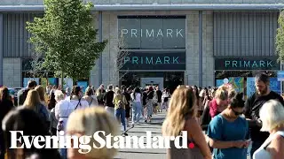 Huge queues outside Primark as shops reopen across England for first time since lockdown