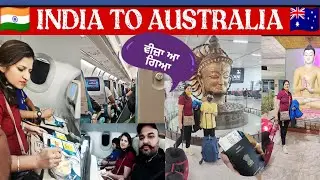 INDIA TO AUSTRALIA 🇭🇲 | FULL JOURNEY | DELHI TO SYDNEY | SRILANKAN AIRLINES #punjabivlog