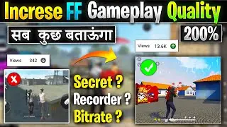 How to Increase Free Fire Video Recording Quality in Phone/PC | High Quality Edits & Export Settings