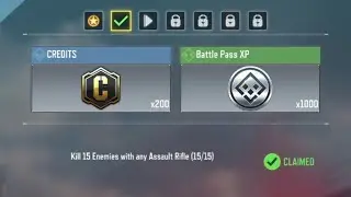 Call of Duty Mobile Kill 15 Enemies with Any Assault Rifle Task Complete