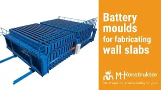 Battery moulds for fabricating wall slabs, no-voids floor slabs