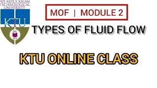 Kinematics Of Fluid Flow | Types Of Fluid Flow | Module 2 MOF | KTU ONLINE CLASS MALAYALAM