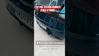 STAGE 2 TUNED i20 Nline Full system Exhaust Pops And Bang #sportscar #i20 #EXHAUST #publicreaction