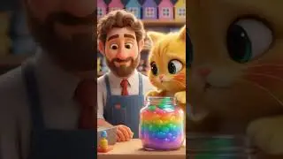 the cute cat and the little boy are playing with slime having a great time #shorts #cute #cat #fypシ